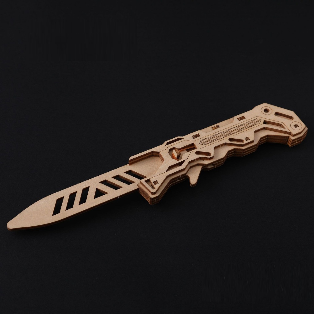 Đồ chơi lắp ghép gỗ 3D Mô hình Đồ chơi CSGO Laser