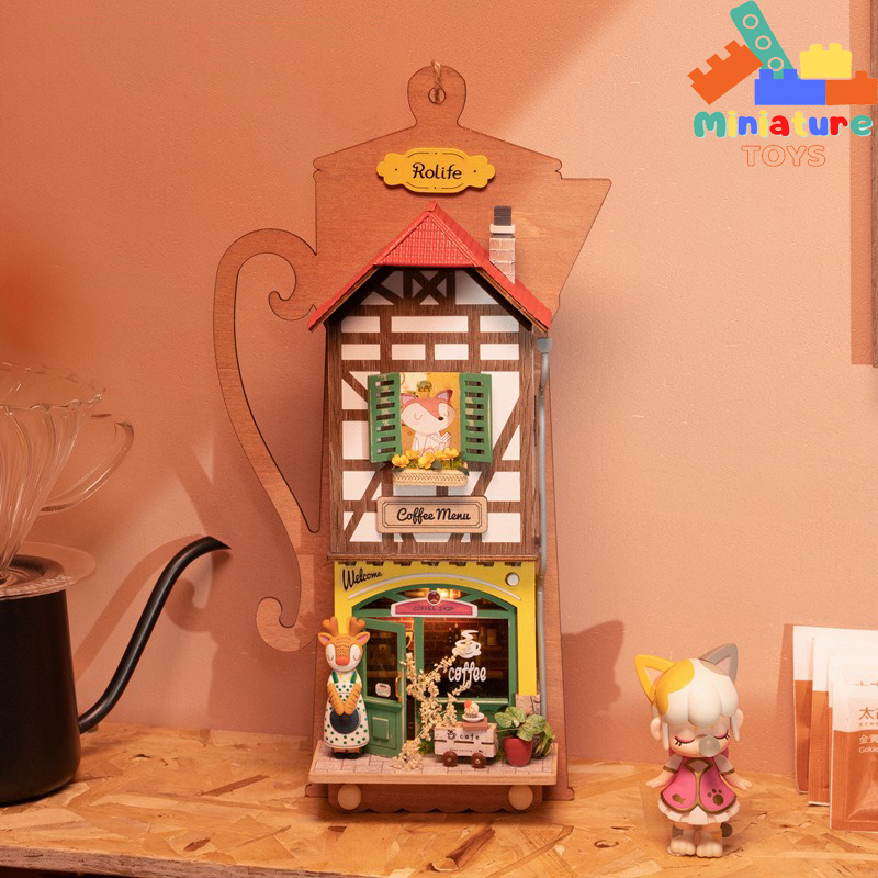 Mô hình nhà DIY Doll House Wall Hanging Miniature DS019 - DS022 Robotime Aroma Toast Lab