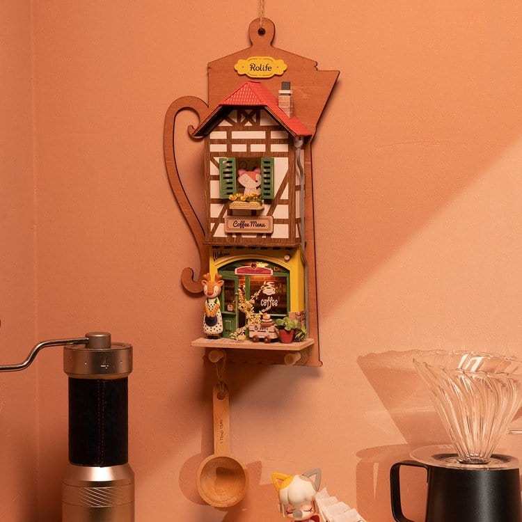 Mô hình nhà DIY Doll House Wall Hanging Miniature DS019 - DS022 Robotime Aroma Toast Lab