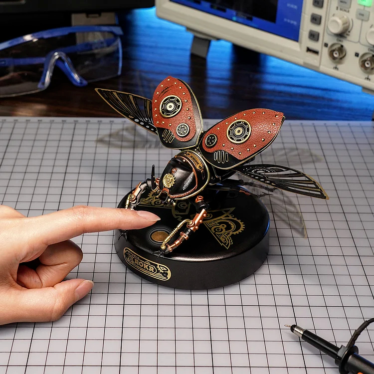 [BẢN QUỐC TẾ TIẾNG ANH] Mô hình Sinh vật Cơ động học Bọ Trinh Thám Tê Giác Rhinoceros Beetle MI01 Robotime
