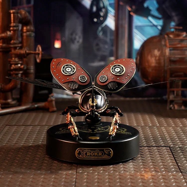 [BẢN QUỐC TẾ TIẾNG ANH] Mô hình Sinh vật Cơ động học Bọ Trinh Thám Tê Giác Rhinoceros Beetle MI01 Robotime