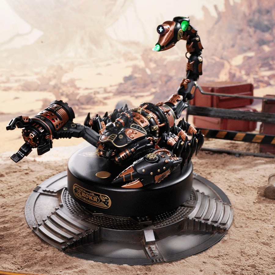[BẢN QUỐC TẾ TIẾNG ANH] Mô hình Sinh vật Cơ động học Bọ Cạp Hoàng Đế Emperor Scorpion MI04 Robotime