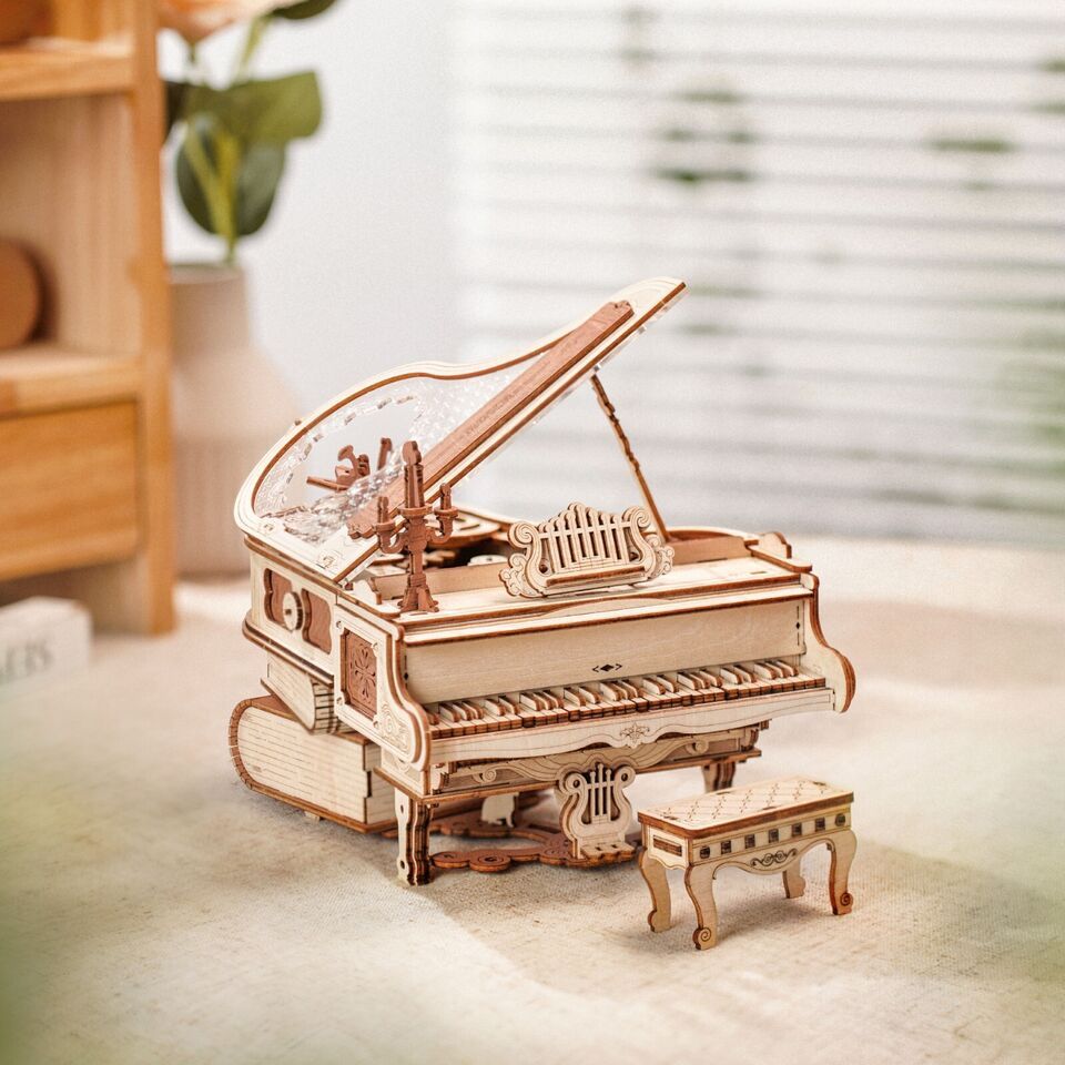 [BẢN QUỐC TẾ TIẾNG ANH] Mô hình Hộp nhạc Magic Piano AMK81 Music Box Robotime