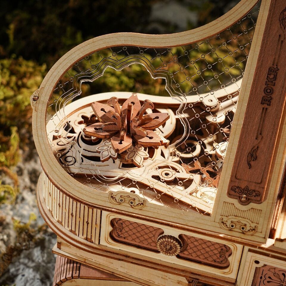 [BẢN QUỐC TẾ TIẾNG ANH] Mô hình Hộp nhạc Magic Piano AMK81 Music Box Robotime
