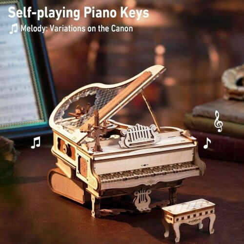 [BẢN QUỐC TẾ TIẾNG ANH] Mô hình Hộp nhạc Magic Piano AMK81 Music Box Robotime