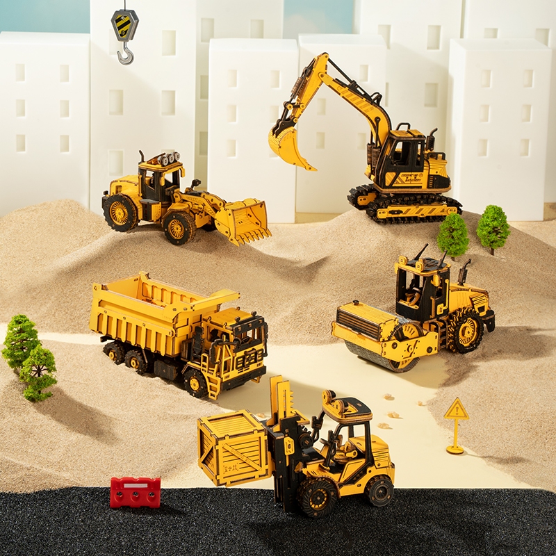 [BẢN QUỐC TẾ TIẾNG ANH] Mô hình Xe Công trình Engineering Vehicle Model Robotime TG509K Bulldozer