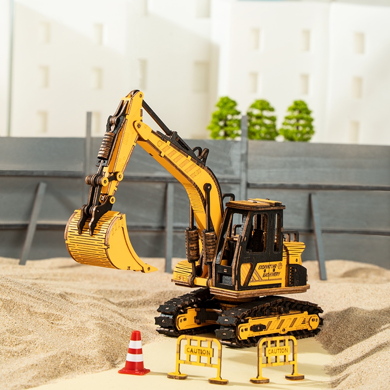 [BẢN QUỐC TẾ TIẾNG ANH] Mô hình Xe Công trình Engineering Vehicle Model Robotime TG509K Bulldozer