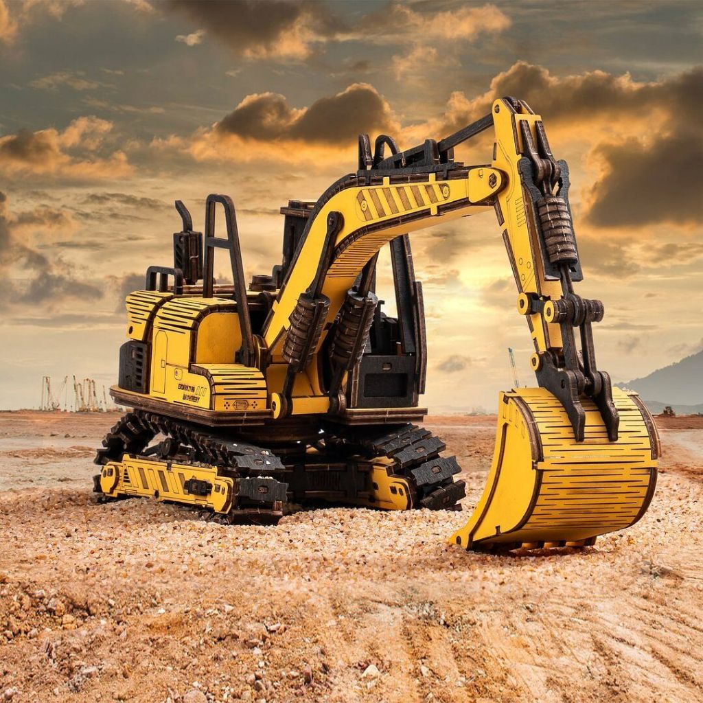 [BẢN QUỐC TẾ TIẾNG ANH] Mô hình Xe Công trình Engineering Vehicle Model Robotime TG509K Bulldozer