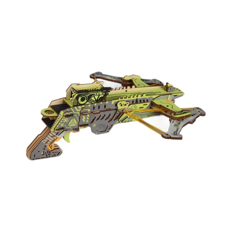 Đồ chơi lắp ghép gỗ 3D Mô hình Earth Impact Crossbow HC05 Laser