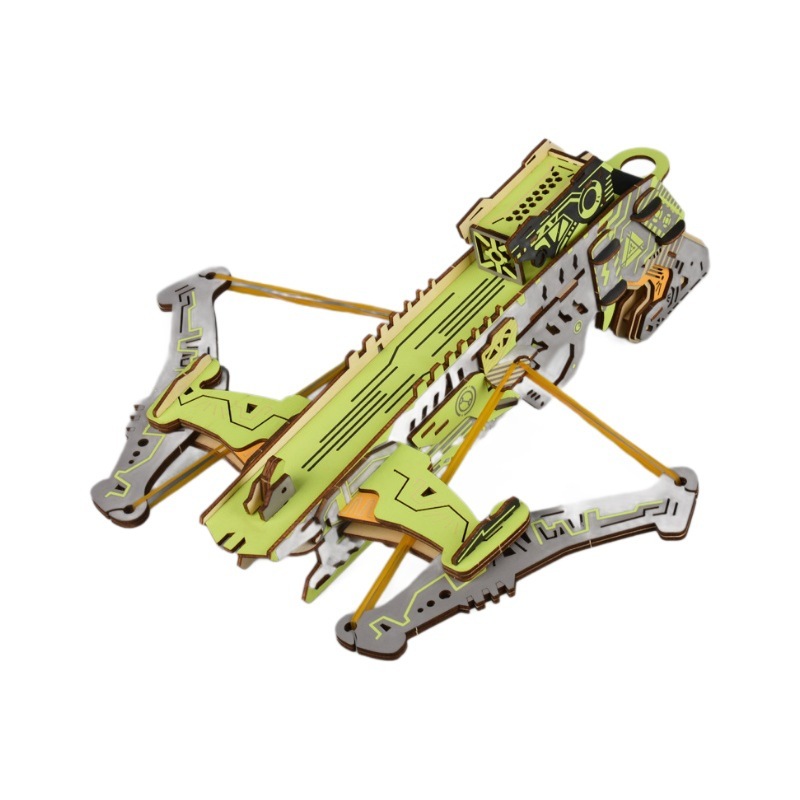 Đồ chơi lắp ghép gỗ 3D Mô hình Earth Impact Crossbow HC05 Laser