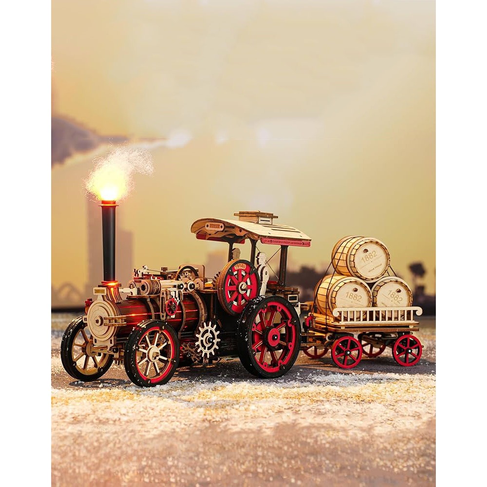 [BẢN QUỐC TẾ TIẾNG ANH] Mô hình Động cơ Hơi nước Steam Engine Mechanical LKA01 Robotime