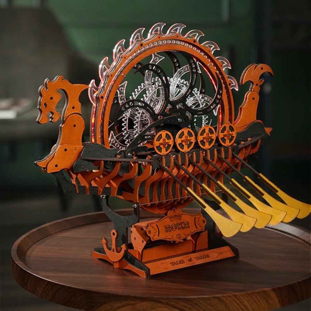 [BẢN QUỐC TẾ TIẾNG ANH] Mô hình Cơ động học Viking Dragon Ship LK802 Robotime