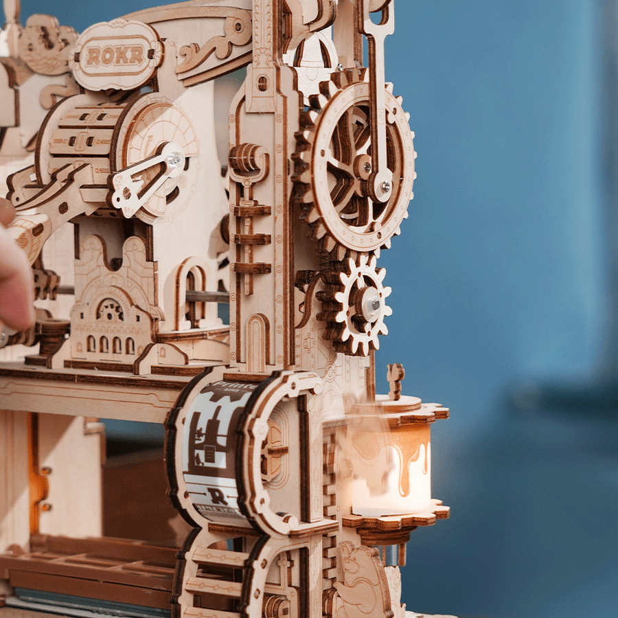 [BẢN QUỐC TẾ TIẾNG ANH] Mô hình Cơ động học Máy In Cổ điển Classic Printing Press LK602 Robotime