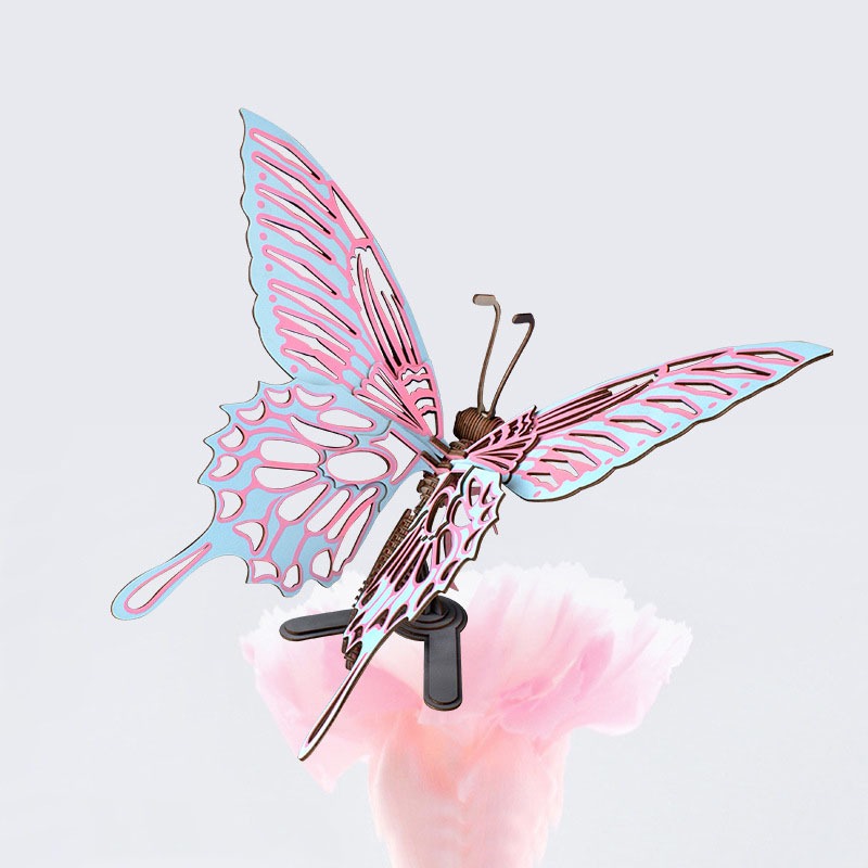 Đồ chơi lắp ghép gỗ 3D Mô hình Con Bướm Butterfly Laser
