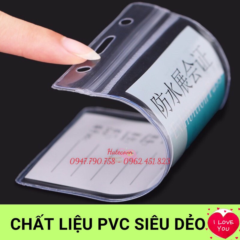 BAO THẺ TÊN A6 - 506 (LOẠI 1) có zíp chống thấm nước, KT 118*182mm - MẶT THẺ NHÀ BÁO, SỰ KIỆN