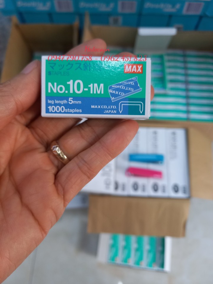 Đạn ghim số 10 Max (HÀNG CHÍNH HÃNG) - Kim bấm - Đinh ghim số 10 NHẬT