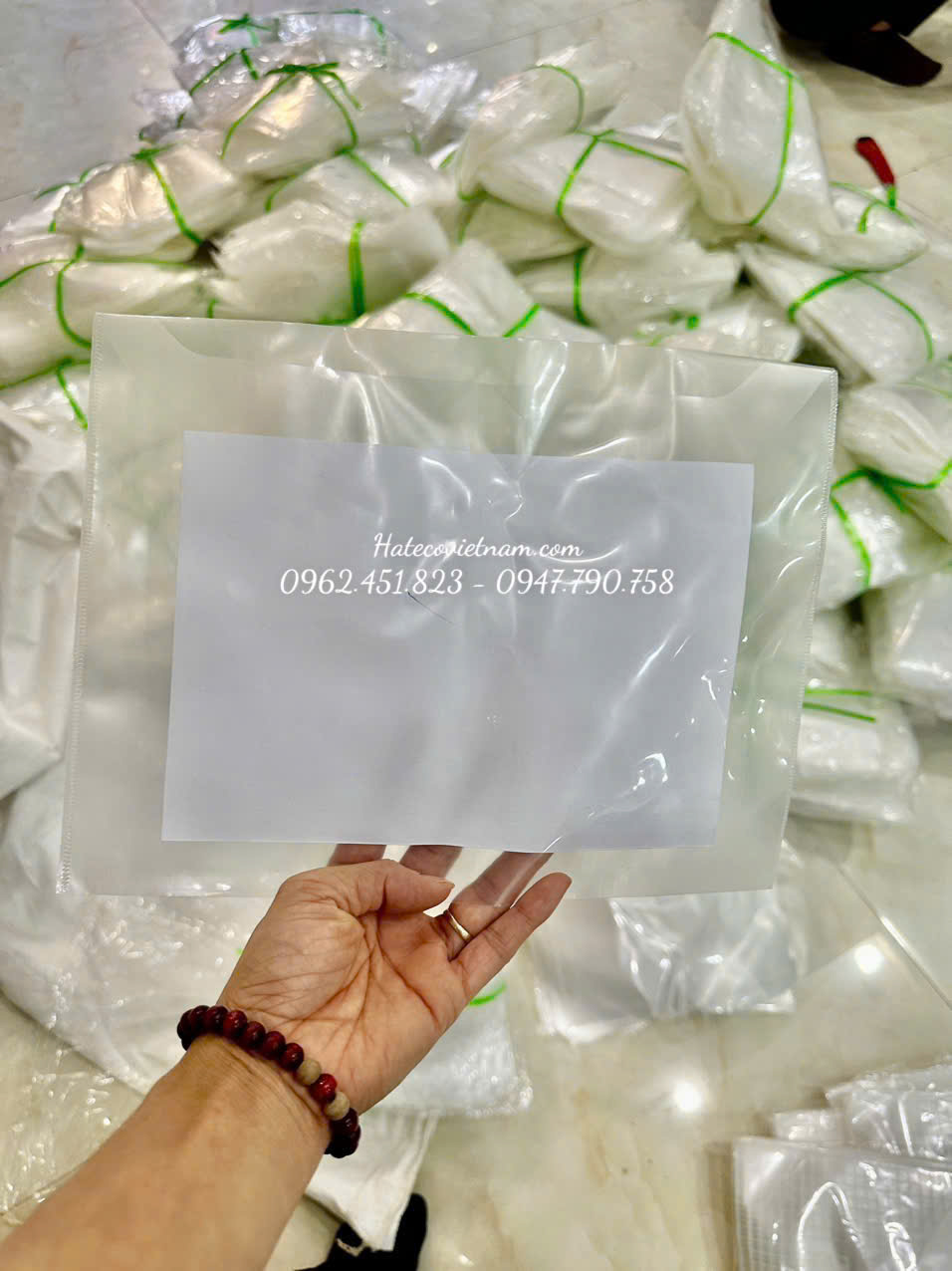 Túi Clearbag khổ A5 TRẮNG TRƠN CHƯA IN ( Túi myclear, túi khuy, túi cúc, bìa nút)