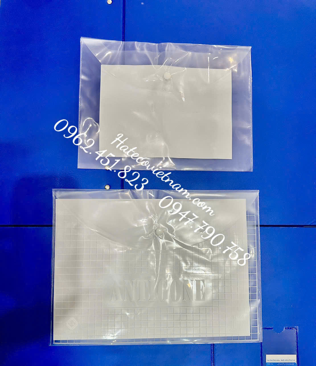 Túi Clearbag khổ A4 TRẮNG TRƠN CHƯA IN ( Túi myclear, túi khuy, túi cúc, bìa nút) - DÙNG IN QUẢNG CÁO THƯƠNG HIỆU