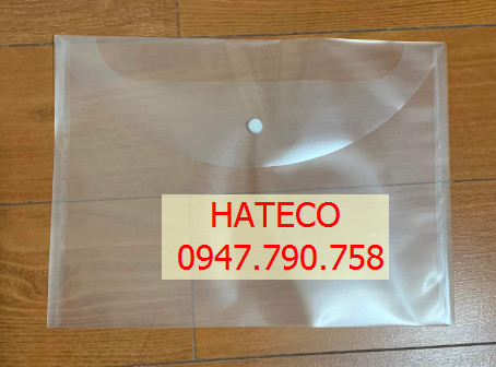 Túi Clearbag khổ A4 TRẮNG TRƠN CHƯA IN ( Túi myclear, túi khuy, túi cúc, bìa nút) - DÙNG IN QUẢNG CÁO THƯƠNG HIỆU