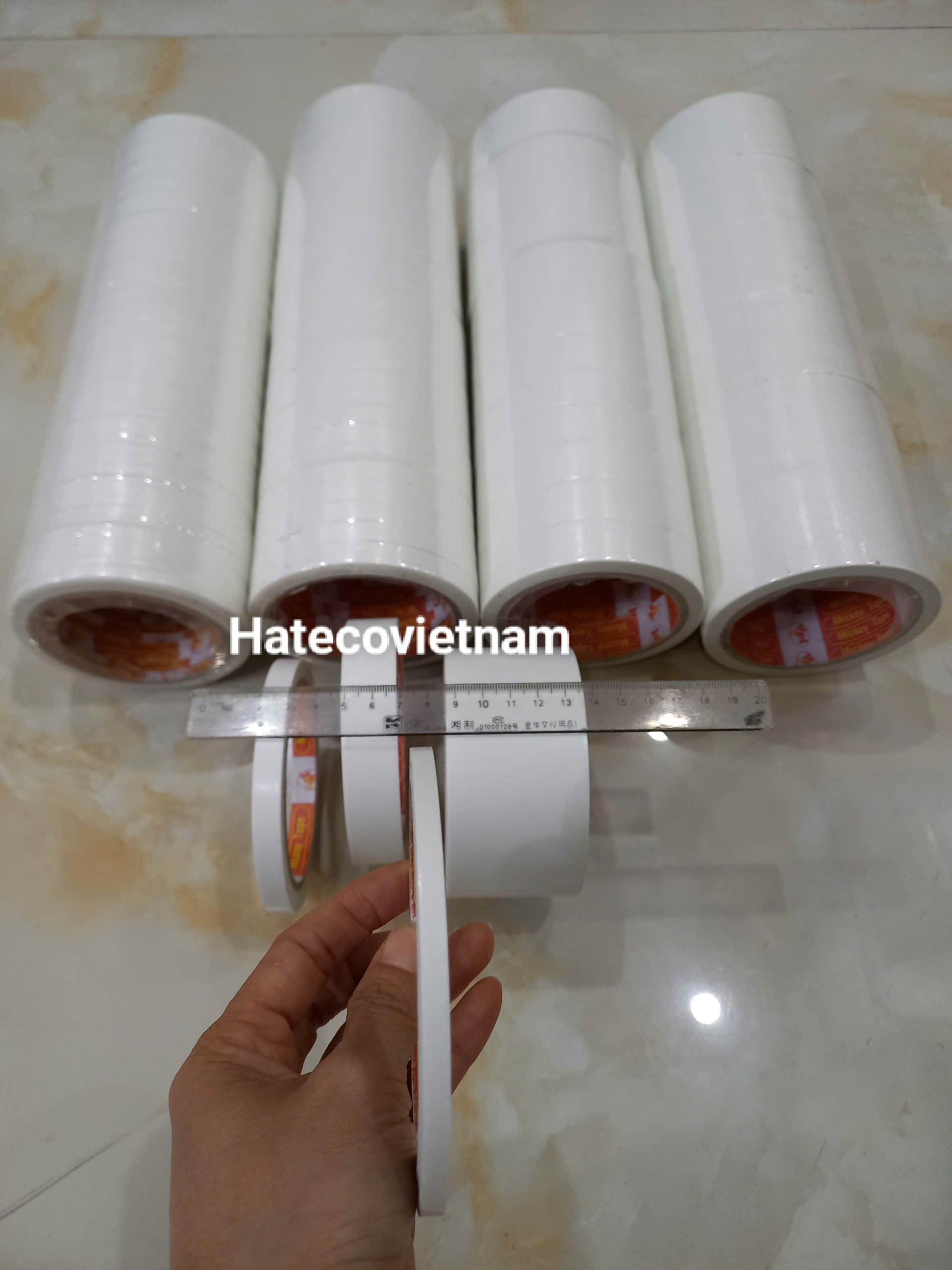 BĂNG DÍNH 2 MẶT 0,5CM - ĐỦ KÍCH CỠ SIÊU DÍNH DÀY CỤ (BẢN 0,5 - 1CM - 2CM - 5CM) - LOẠI DÀY