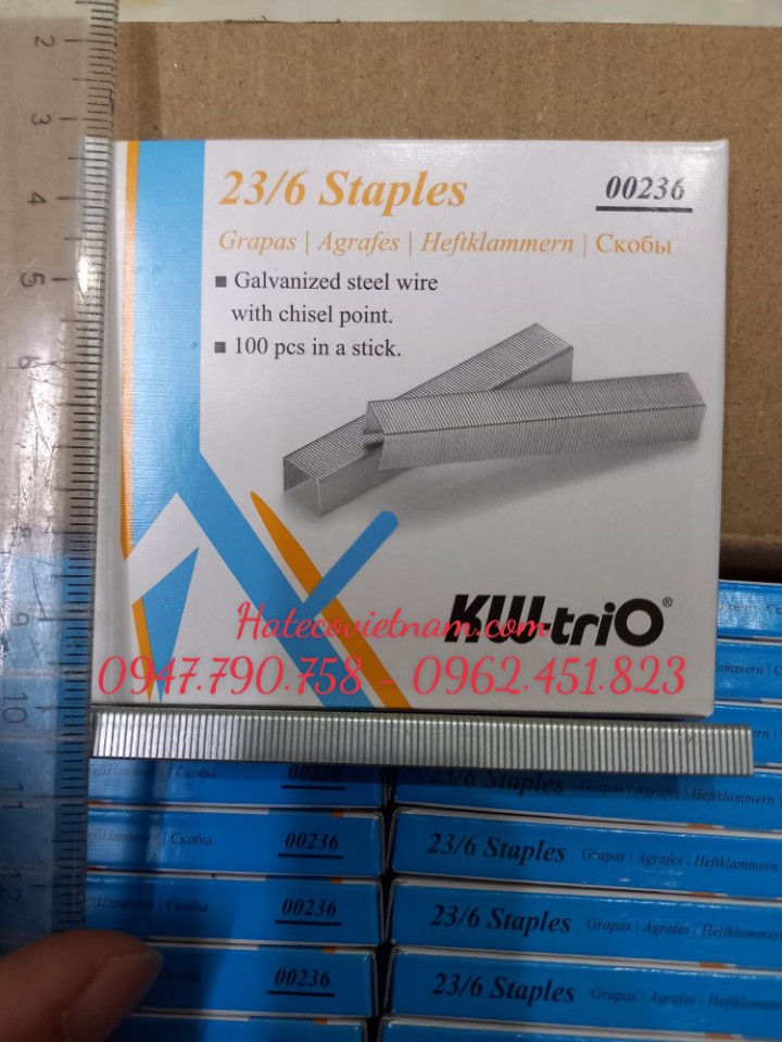 Đạn ghim KW-TriO 23/6 (35 tờ), HÀNG CHÍNH HÃNG