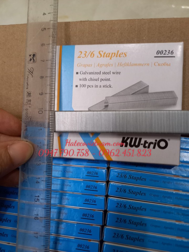 Đạn ghim KW-TriO 23/6 (35 tờ), HÀNG CHÍNH HÃNG