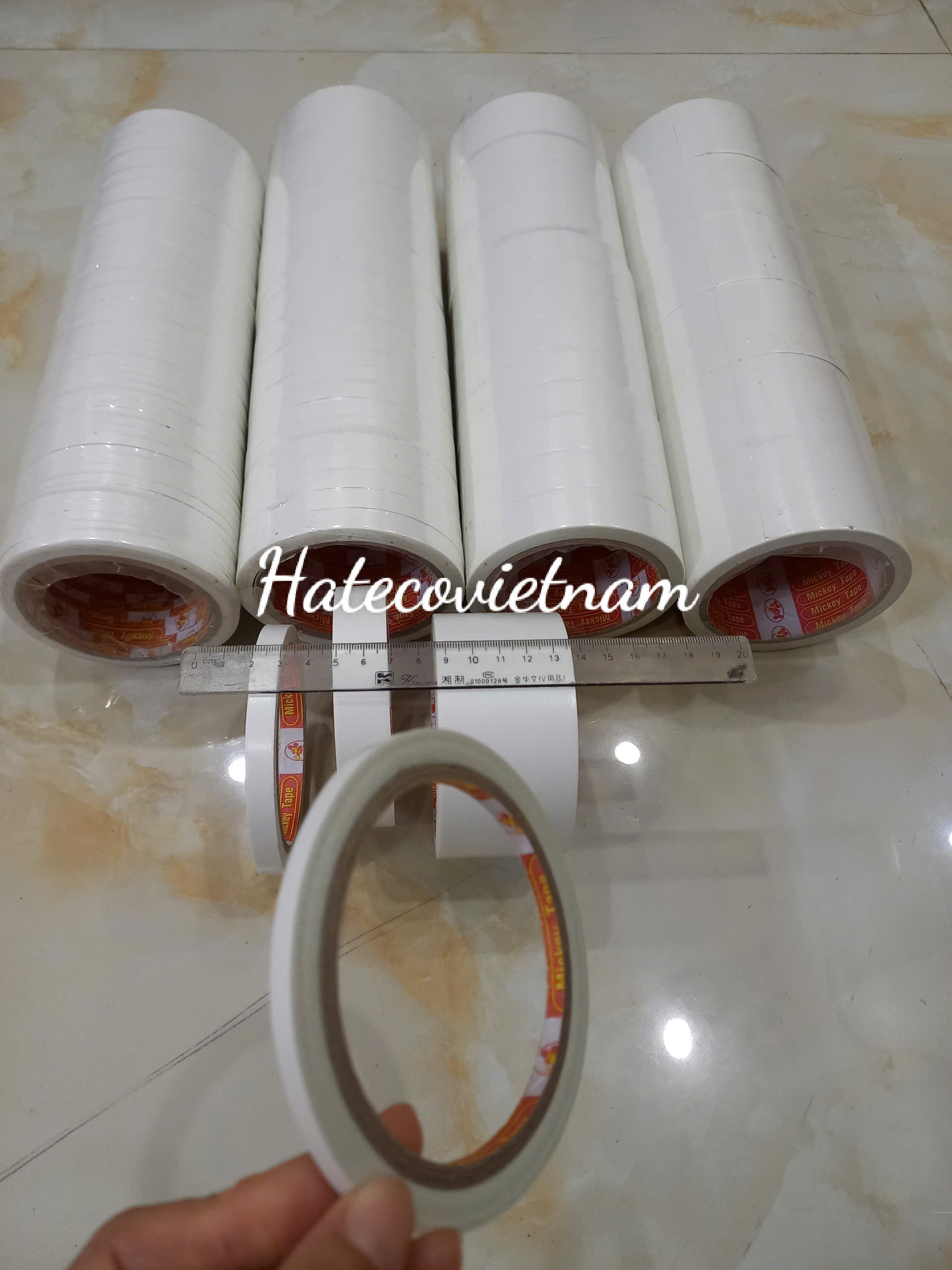 BĂNG DÍNH 2 MẶT 0,5CM - ĐỦ KÍCH CỠ SIÊU DÍNH DÀY CỤ (BẢN 0,5 - 1CM - 2CM - 5CM) - LOẠI DÀY