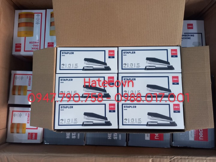 DẬP GHIM XOAY CHIỀU DELI - 414 HÀNG CHÍNH HÃNG