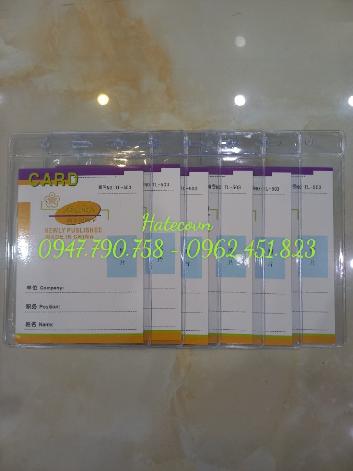 BAO THẺ TÊN 503 (LOẠI 1), KT 110*160mm - THẺ ĐEO HỌC SINH, SINH VIÊN