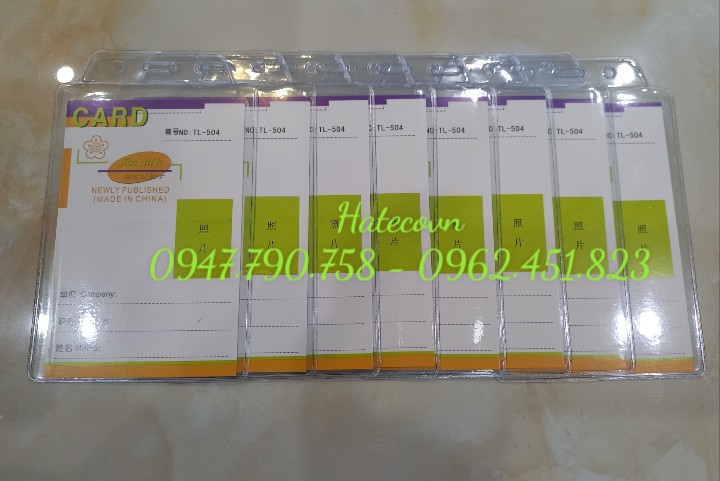 BAO THẺ TÊN 504, DỌC, KT 94*150mm (LOẠI 1) - Thẻ đeo nhân viên, học sinh, nhà báo