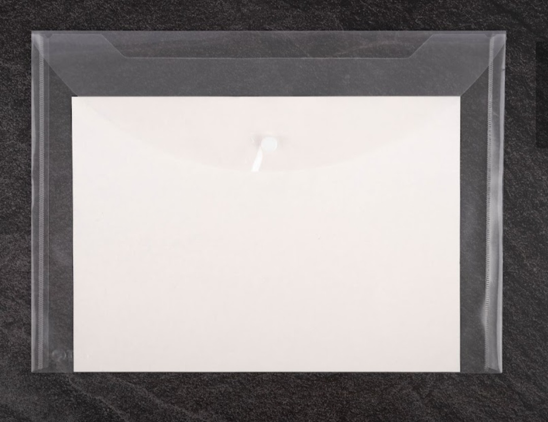 Túi Clearbag khổ A4 TRẮNG TRƠN CHƯA IN ( Túi myclear, túi khuy, túi cúc, bìa nút) - DÙNG IN QUẢNG CÁO THƯƠNG HIỆU