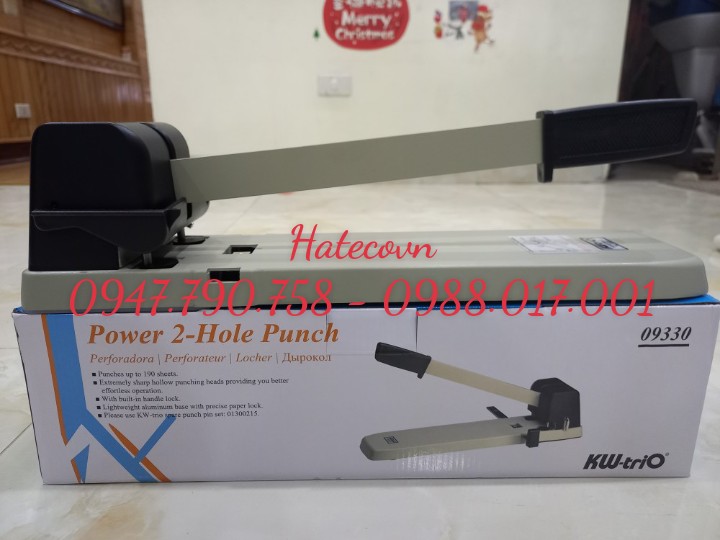 MÁY ĐỤC 2 LỖ KW-TRIO 933 (190 TỜ ) - DẬP LỖ (CAM KẾT HÀNG CHÍNH HÃNG).