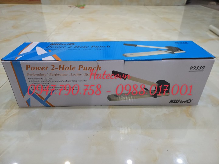MÁY ĐỤC 2 LỖ KW-TRIO 933 (190 TỜ ) - DẬP LỖ (CAM KẾT HÀNG CHÍNH HÃNG).