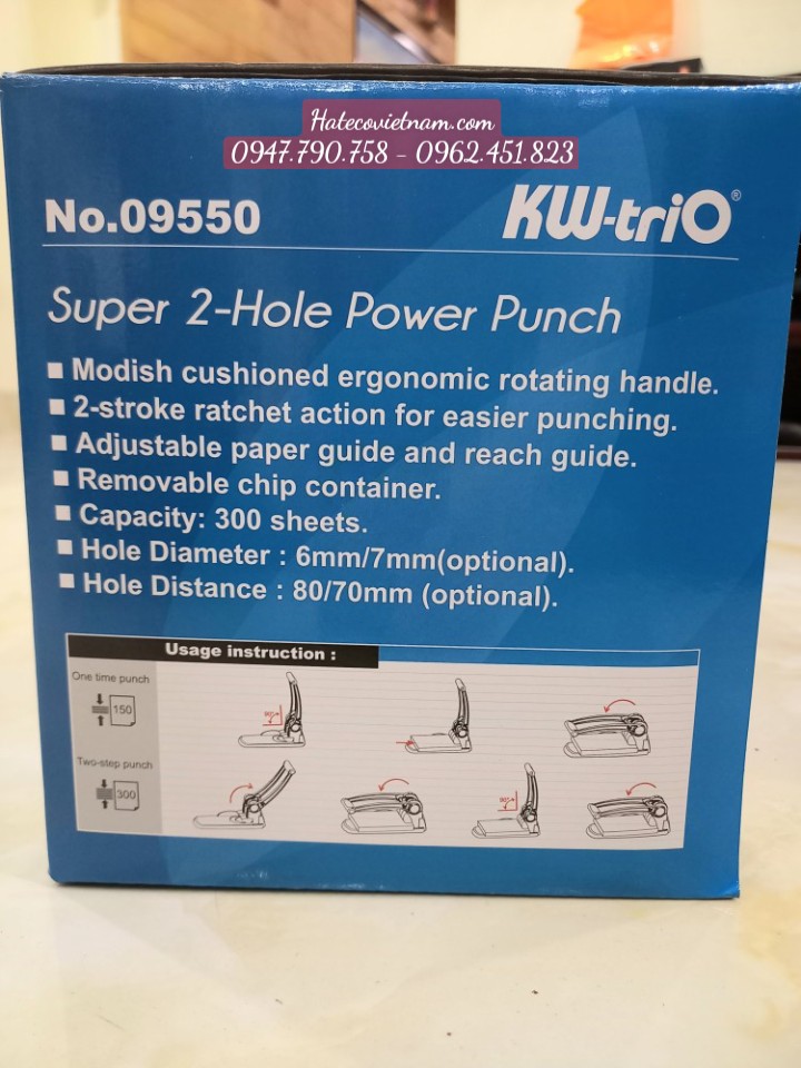 ĐỤC LỖ KW-TRIO 9550 - BẤM 2 LỖ SIÊU TRỢ LỰC KW-TRIO 9550 HÀNG CHÍNH HÃNG