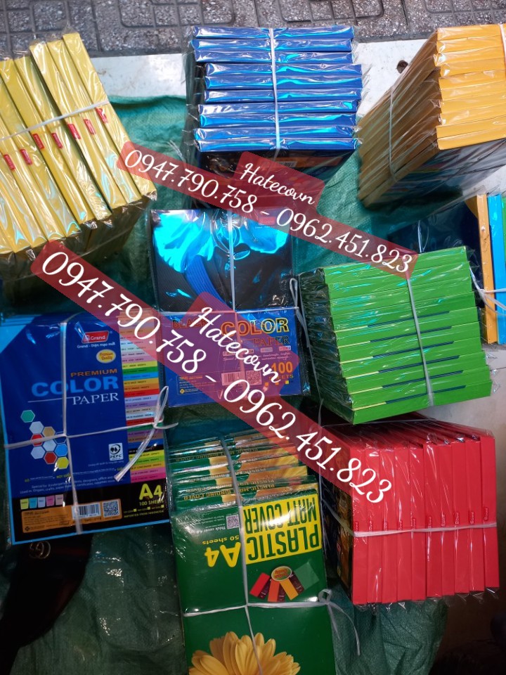 Bìa trộn 5 màu Pgrand - bìa màu đặc biệt - trộn 5 màu 1 tập