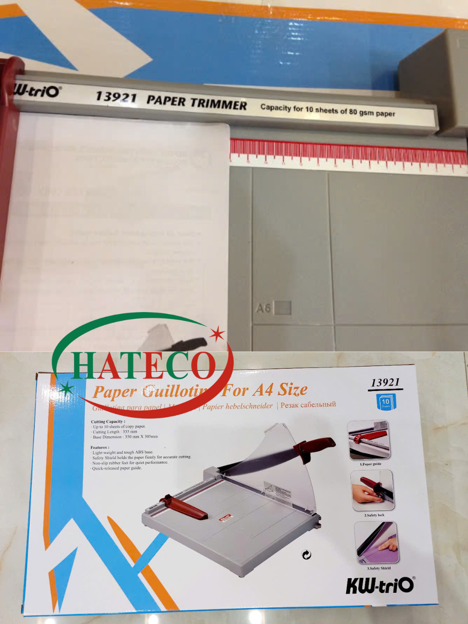 Bàn cắt giấy A4 KW-TriO 13921 - Bàn cắt giấy - Bàn xén giấy HÀNG CHÍNH HÃNG