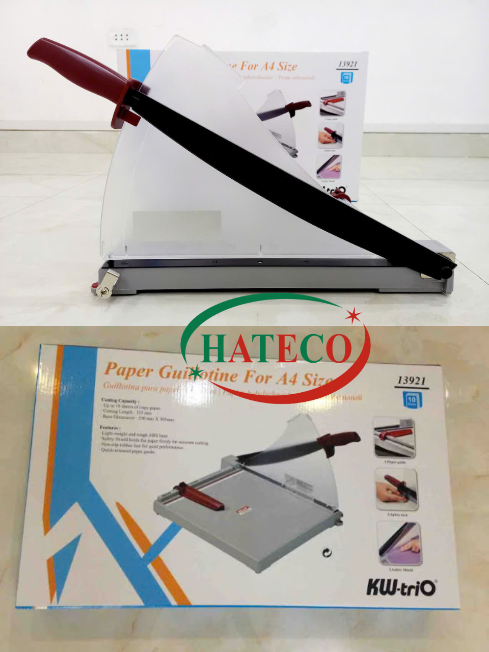Bàn cắt giấy A4 KW-TriO 13921 - Bàn cắt giấy - Bàn xén giấy HÀNG CHÍNH HÃNG