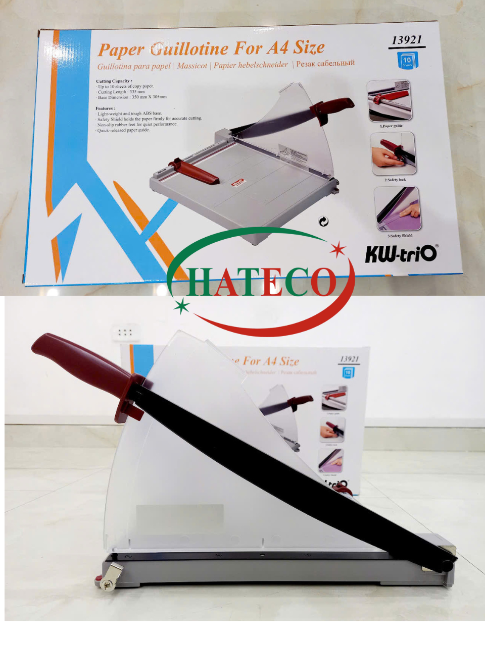 Bàn cắt giấy A4 KW-TriO 13921 - Bàn cắt giấy - Bàn xén giấy HÀNG CHÍNH HÃNG