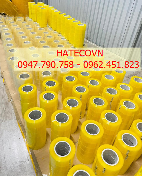 BĂNG DÍNH BĂNG KEO ĐÓNG HÀNG DÁN THÙNG NẶNG 2.4Kg LÕI NHỰA MỎNG 3 LY TRONG/ĐỤC