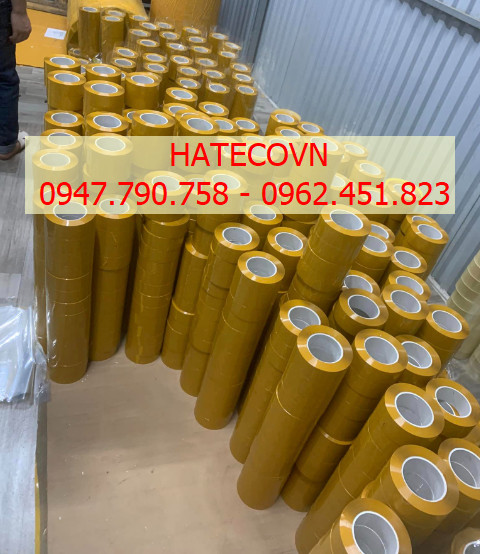 BĂNG DÍNH BĂNG KEO ĐÓNG HÀNG DÁN THÙNG NẶNG 2.4Kg LÕI NHỰA MỎNG 3 LY TRONG/ĐỤC