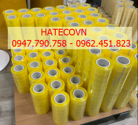 BĂNG DÍNH BĂNG KEO ĐÓNG HÀNG DÁN THÙNG NẶNG 2.4Kg LÕI NHỰA MỎNG 3 LY TRONG/ĐỤC
