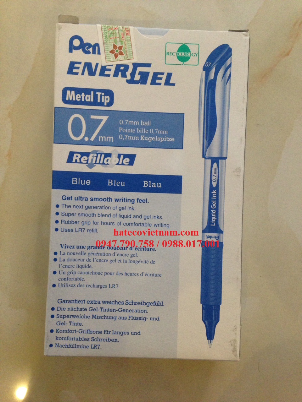 RUỘT BÚT KÝ PENTEL BL57-LR7 NÉT 0.7MM - RUỘT BÚT KÝ NHẬT BẢN HÀNG CHÍNH HÃNG