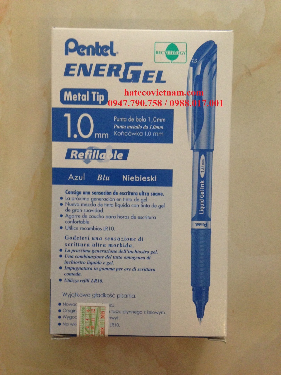 RUỘT BÚT KÝ PENTEL BL60-LR10 NÉT 1.0MM - RUỘT BÚT KÝ NHẬT BẢN HÀNG CHÍNH HÃNG