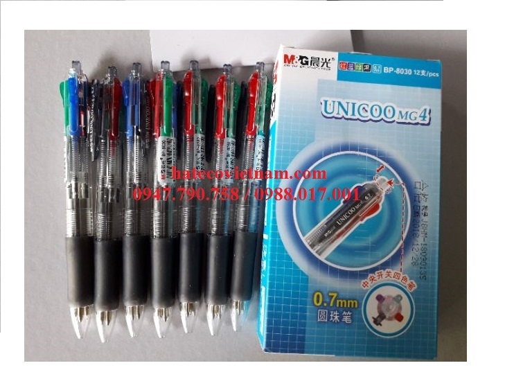 BÚT BI 4 MÀU UNICOO BP8030
