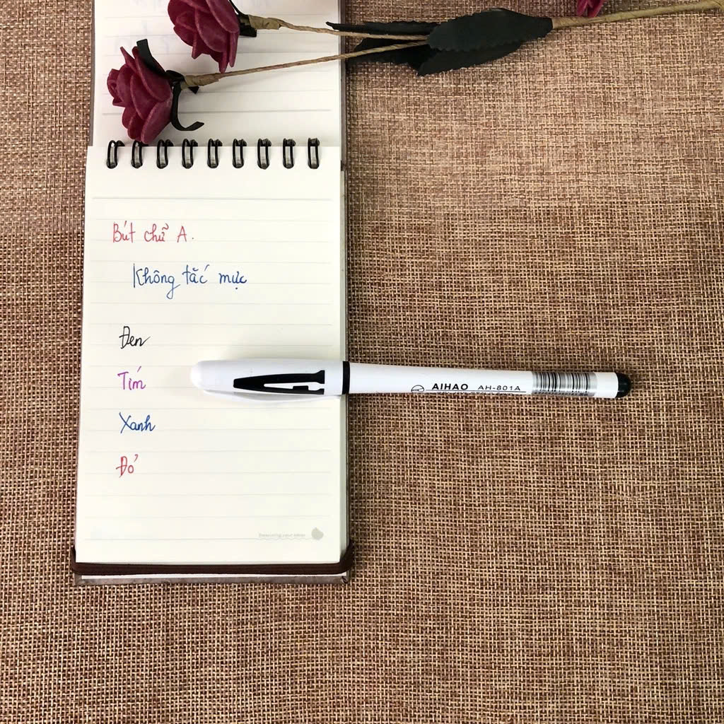 Bút bi nước chữ A - Aihao - Ngòi 0.5mm đủ màu XANH/ ĐỎ/ ĐEN/ TÍM hàng chuẩn loại 1, không tắc mực, viết êm trơn