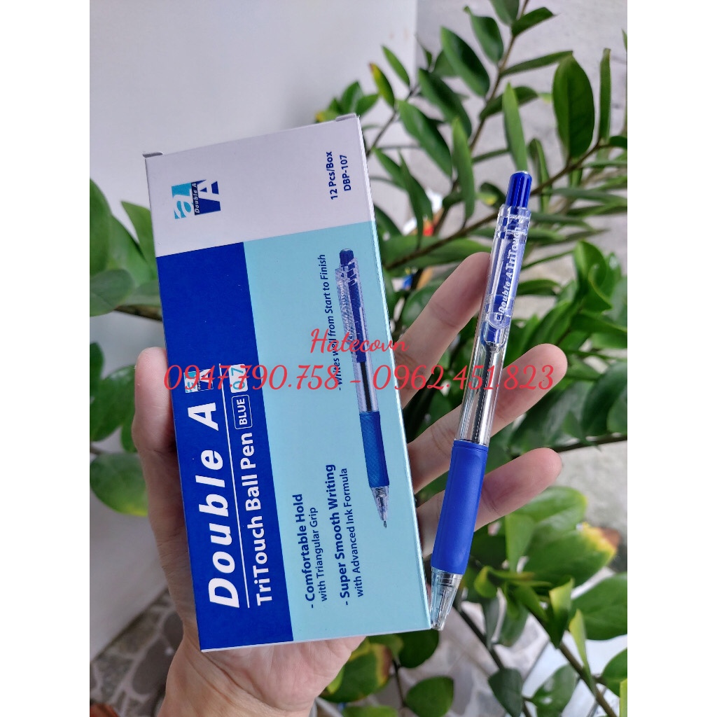 BÚT BI DOUBLE A TRITOUCH BALL PEN NÉT 0.7MM (CÓ ĐỆM ÊM TAY)