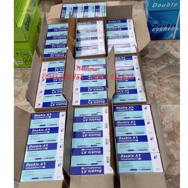 BÚT BI DOUBLE A TRITOUCH BALL PEN NÉT 0.7MM (CÓ ĐỆM ÊM TAY)