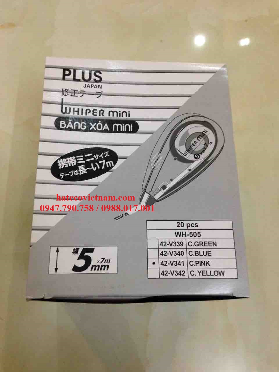 BĂNG XÓA PLUS 7M WH505 (1 CHẾC) - XÓA KÉO - XÓA BĂNG