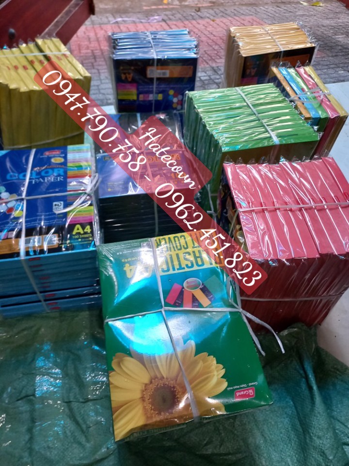 Bìa trộn 5 màu Pgrand - bìa màu đặc biệt - trộn 5 màu 1 tập