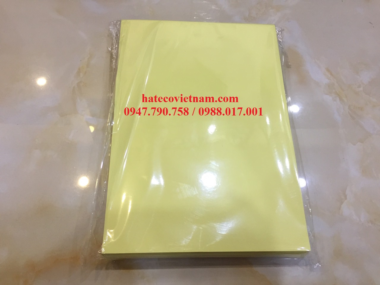 Giấy Cacbon A4 (ram 500 tờ/màu) - Giấy in hóa đơn KHÔNG DÙNG GIẤY THAN